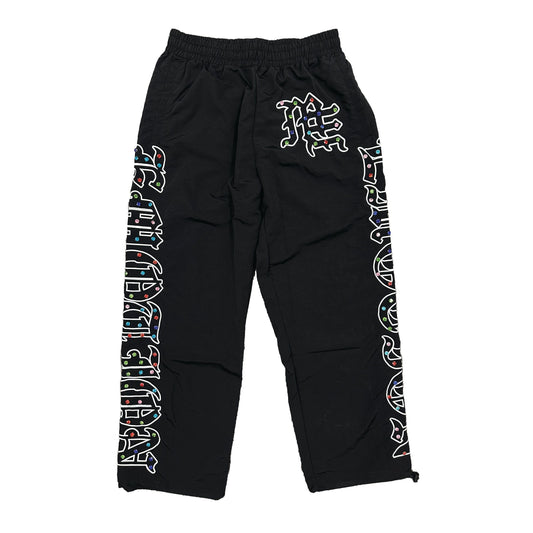 “ME” rhinestone Nylon Pants