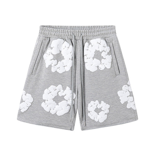 Denim Tears Cotton Wreath Shorts - Grey