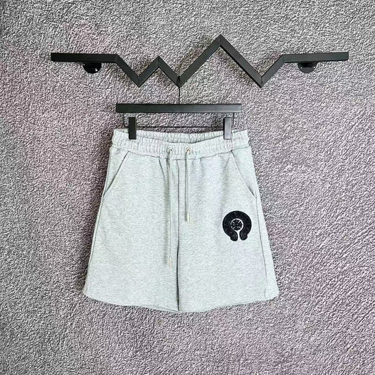 Chrome Hearts Light Gray Horseshoe Logo Sweatshorts
