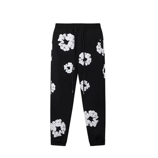 Denim Tears Cotton Wreath Sweatpants - Black