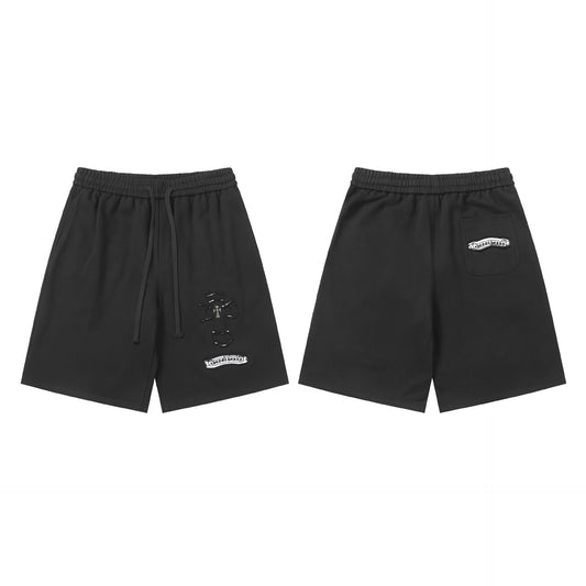 Chrome Hearts Black Drawstring Logo Sweatshorts