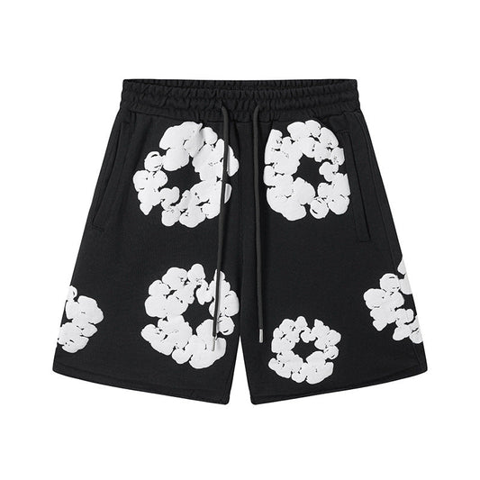 Denim Tears Cotton Wreath Shorts - Black