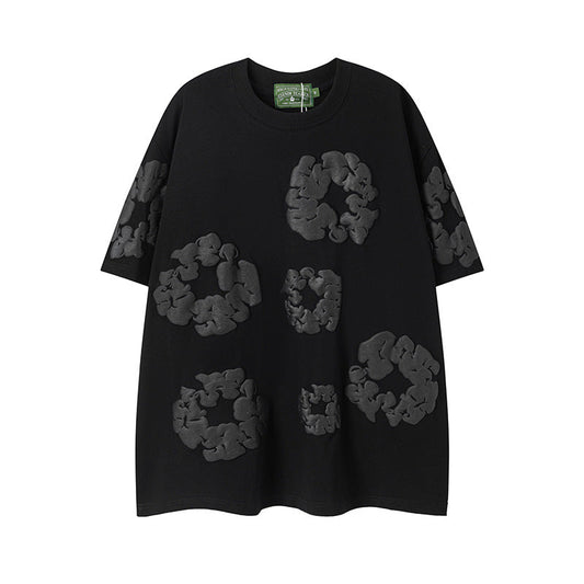 Denim Tears Cotton Wreath T-Shirt - Black/Dark Grey